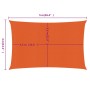 Toldo de vela rectangular HDPE naranja 160 g/m² 4x5 m de , Sombrillas - Ref: Foro24-311683, Precio: 46,52 €, Descuento: %