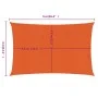 Toldo de vela rectangular HDPE naranja 160 g/m² 4x5 m de , Sombrillas - Ref: Foro24-311683, Precio: 45,63 €, Descuento: %