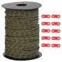 Cuerda de vientos con tiras reflectantes y tensores 50 m 3 mm de , Accesorios para tiendas de campaña - Ref: Foro24-4008118, ...