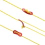 Cuerda de vientos con tiras reflectantes y tensores 50 m 4 mm de , Accesorios para tiendas de campaña - Ref: Foro24-4008126, ...