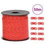 Cuerda de vientos con tiras reflectantes y tensores 50 m 4 mm de , Accesorios para tiendas de campaña - Ref: Foro24-4008124, ...