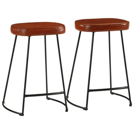 Taburetes de bar 2 uds marrón oscuro 41x29x62 cm by , Kitchen stools - Ref: Foro24-358925, Price: 65,63 €, Discount: %
