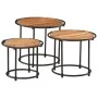 Mesas apilables 3 piezas madera maciza de acacia by , Side tables - Ref: Foro24-358931, Price: 114,05 €, Discount: %