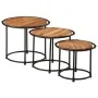 Mesas apilables 3 piezas madera maciza de acacia by , Side tables - Ref: Foro24-358931, Price: 114,05 €, Discount: %