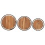 Mesas apilables 3 piezas madera maciza de acacia de , Mesas auxiliares - Ref: Foro24-358931, Precio: 94,78 €, Descuento: %