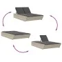 Tumbona doble con cojines ratán sintético gris claro de , Tumbonas - Ref: Foro24-368184, Precio: 303,67 €, Descuento: %