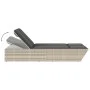 Tumbona doble con cojines ratán sintético gris claro de , Tumbonas - Ref: Foro24-368184, Precio: 303,67 €, Descuento: %