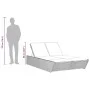 Tumbona doble con cojines ratán sintético gris claro de , Tumbonas - Ref: Foro24-368184, Precio: 303,67 €, Descuento: %