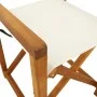 Sillas de jardín plegables 6 unidades tela blanco crema de , Sillas de jardín - Ref: Foro24-3208917, Precio: 371,17 €, Descue...