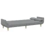 Sofá cama de 2 plazas con taburete tela gris claro de , Sofás - Ref: Foro24-3258141, Precio: 345,95 €, Descuento: %