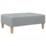 Sofá cama de 2 plazas con taburete tela gris claro de , Sofás - Ref: Foro24-3258141, Precio: 345,95 €, Descuento: %