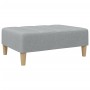 Sofá cama de 2 plazas con taburete tela gris claro de , Sofás - Ref: Foro24-3258141, Precio: 351,40 €, Descuento: %