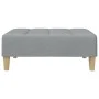 Sofá cama de 2 plazas con taburete tela gris claro de , Sofás - Ref: Foro24-3258141, Precio: 345,95 €, Descuento: %