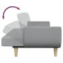 Sofá cama de 2 plazas con taburete tela gris claro de , Sofás - Ref: Foro24-3258141, Precio: 345,95 €, Descuento: %