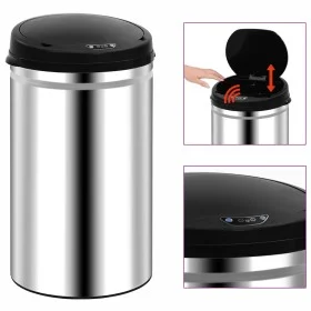 Mülleimer mit automatischem Sensor 40 L Edelstahl von vidaXL, Mülltonnen und Mülltonnen - Ref: Foro24-322693, Preis: 78,73 €,...