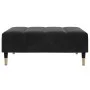 Sofá cama de 2 plazas con taburete terciopelo negro de , Sofás - Ref: Foro24-3258148, Precio: 326,65 €, Descuento: %