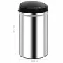 Mülleimer mit automatischem Sensor 40 L Edelstahl von vidaXL, Mülltonnen und Mülltonnen - Ref: Foro24-322693, Preis: 78,73 €,...
