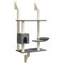 Árbol rascador para gatos de pared gris oscuro 153 cm de , Mobiliario para gatos - Ref: Foro24-172406, Precio: 77,60 €, Descu...