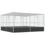 Pajarera de acero color plateado 418x414x212 cm de , Pies y jaulas para pájaros - Ref: Foro24-172588, Precio: 866,30 €, Descu...