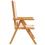Sillas jardín reclinables 6 uds tela madera maciza y tela beige de , Sillas de jardín - Ref: Foro24-3214548, Precio: 440,67 €...