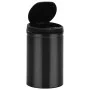 Trash can with automatic sensor 30L black carbon steel by vidaXL, Garbage cans and trash cans - Ref: Foro24-322698, Price: 70...