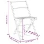 Sillas jardín plegables 6 uds tela madera maciza y tela crema de , Sillas de jardín - Ref: Foro24-3214611, Precio: 223,05 €, ...
