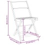 Sillas jardín plegables 6 uds tela madera maciza y tela crema de , Sillas de jardín - Ref: Foro24-3214611, Precio: 211,28 €, ...