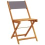 Sillas de jardín plegables 4 uds madera maciza y tela antracita de , Sillas de jardín - Ref: Foro24-3214613, Precio: 145,49 €...