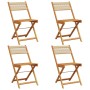 Sillas de jardín plegables 4 uds madera maciza acacia beige de , Sillas de jardín - Ref: Foro24-3214607, Precio: 184,79 €, De...