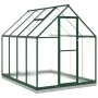 Invernadero con marco base aluminio verde 224x169x202 cm de , Invernaderos - Ref: Foro24-3266324, Precio: 512,70 €, Descuento: %