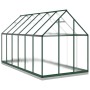 Invernadero con marco base aluminio verde 334x169x202 cm de , Invernaderos - Ref: Foro24-3266330, Precio: 629,91 €, Descuento: %