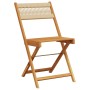 Juego de bistro de 3 piezas polipropileno y madera maciza beige de , Conjuntos de jardín - Ref: Foro24-3281747, Precio: 142,6...