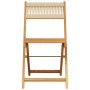 Juego de bistro de 3 piezas polipropileno y madera maciza beige de , Conjuntos de jardín - Ref: Foro24-3281747, Precio: 142,6...