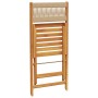 Juego de bistro de 3 piezas polipropileno y madera maciza beige de , Conjuntos de jardín - Ref: Foro24-3281843, Precio: 156,6...