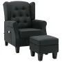 Sillón de masaje con reposapiés tela gris oscuro de vidaXL, Sillones de masaje eléctricos - Ref: Foro24-320162, Precio: 253,4...
