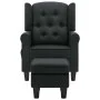 Sillón de masaje con reposapiés tela gris oscuro de vidaXL, Sillones de masaje eléctricos - Ref: Foro24-320162, Precio: 253,4...