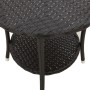 Sillas de jardín reclinables con mesa 2 uds ratán PE negro de , Sillas de jardín - Ref: Foro24-365690, Precio: 261,54 €, Desc...