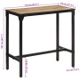 Mesa de bar madera maciza de mango rugoso 110x55x107 cm de , Taburetes de cocina - Ref: Foro24-358938, Precio: 191,14 €, Desc...