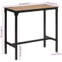 Mesa de bar madera maciza de mango rugoso 110x55x107 cm de , Taburetes de cocina - Ref: Foro24-358938, Precio: 173,77 €, Desc...