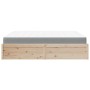 Cama con colchón madera maciza de pino 180x200 cm de , Camas y somieres - Ref: Foro24-3281925, Precio: 452,85 €, Descuento: %