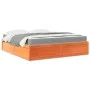 Cama con colchón madera maciza de pino marrón cera 180x200 cm de , Camas y somieres - Ref: Foro24-3281927, Precio: 465,81 €, ...
