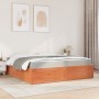 Cama con colchón madera maciza de pino marrón cera 180x200 cm de , Camas y somieres - Ref: Foro24-3281927, Precio: 474,11 €, ...
