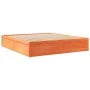 Cama con colchón madera maciza de pino marrón cera 180x200 cm de , Camas y somieres - Ref: Foro24-3281927, Precio: 465,81 €, ...