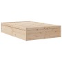 Cama con colchón madera maciza de pino 140x190 cm de , Camas y somieres - Ref: Foro24-3281946, Precio: 378,19 €, Descuento: %
