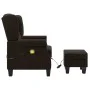 Dunkelbrauner Massagesessel aus Stoff mit Fußstütze von vidaXL, Elektrische Massagesessel - Ref: Foro24-320166, Preis: 252,60...