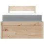 Cama con cajones y colchón madera maciza pino blanco 90x190 cm de , Camas y somieres - Ref: Foro24-3281919, Precio: 309,38 €,...