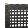 Set de comedor de jardín 7 pzas ratán PE madera acacia negro de , Conjuntos de jardín - Ref: Foro24-3281718, Precio: 741,43 €...