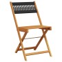 Juego de bistro de 3 piezas polipropileno y madera maciza negro de , Conjuntos de jardín - Ref: Foro24-3281745, Precio: 139,0...