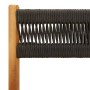 Juego de bistro de 3 piezas polipropileno y madera maciza negro de , Conjuntos de jardín - Ref: Foro24-3281745, Precio: 139,0...