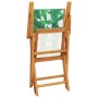 Juego de bistro de 3 piezas tela madera maciza estampado hojas de , Conjuntos de jardín - Ref: Foro24-3281860, Precio: 188,57...